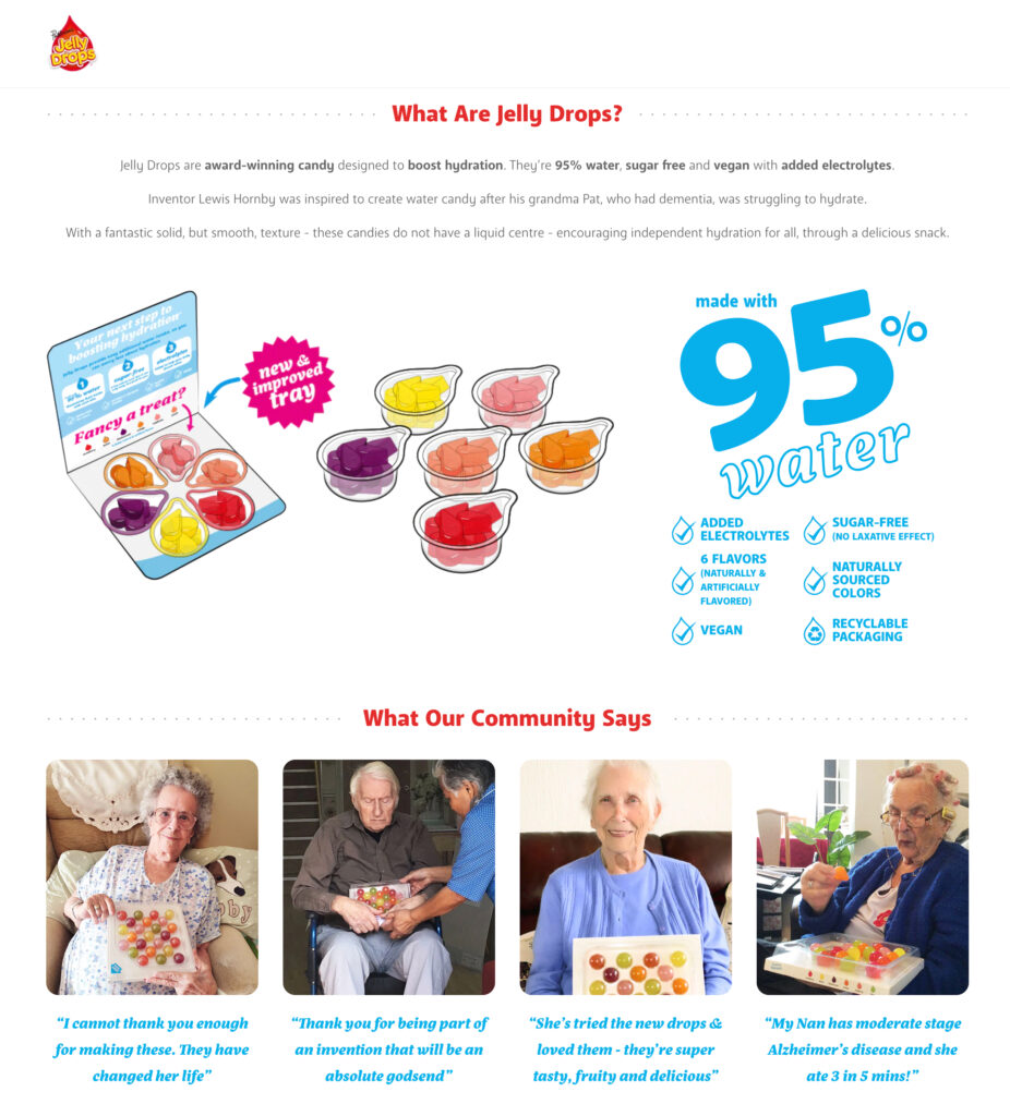 Jelly Drops - a method for hydration for those with dementia - Bader House Memory Care - Plano, TX